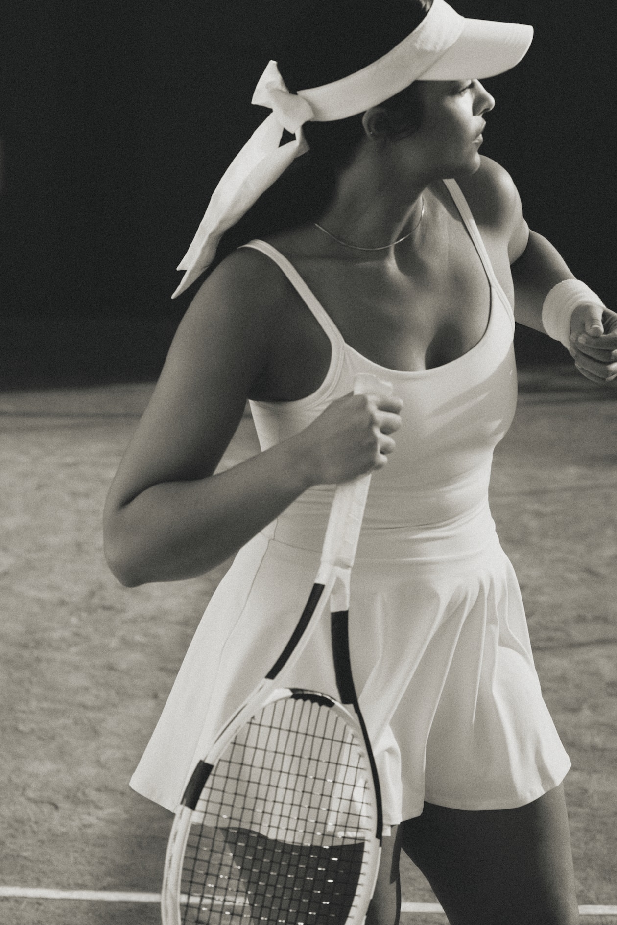Robe de tennis SoftMove™ - Blanc - FEMME | H&M FR