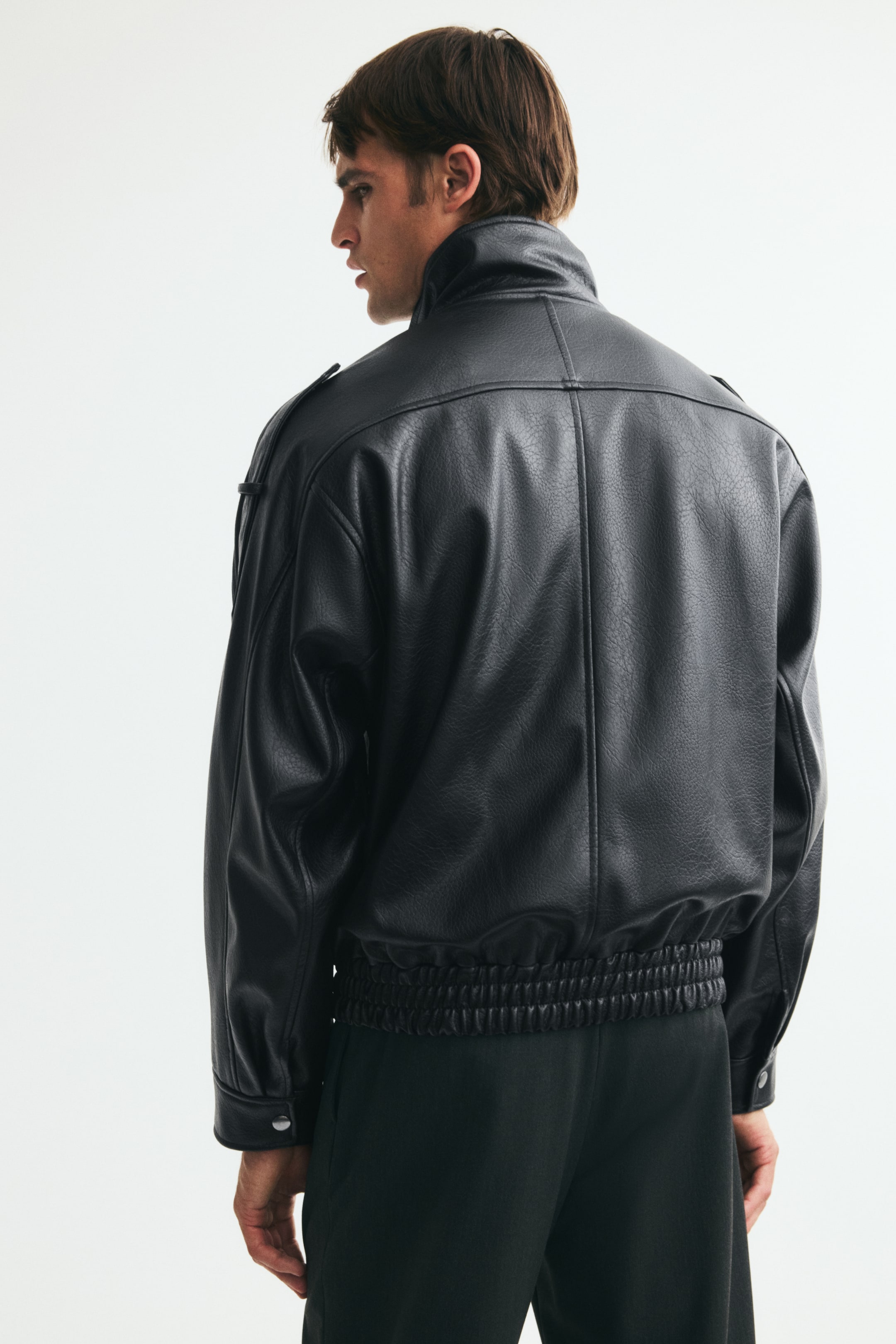 H&M Coated Biker Jacket — фото 6