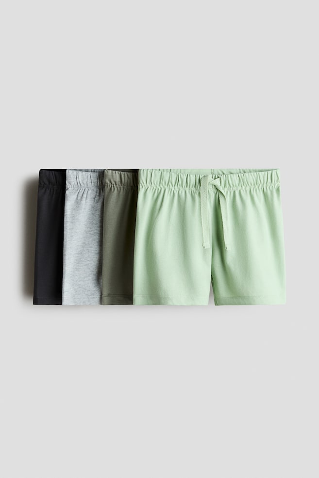 4-pack jersey shorts - Light green/Light grey/Beige/Blue - 1