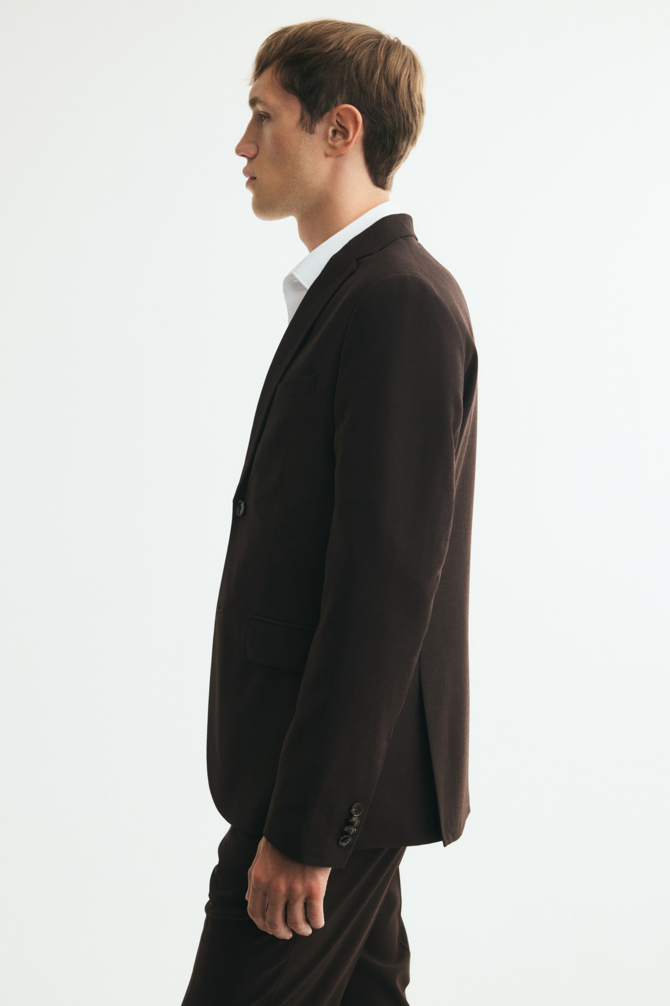 Slim-Fit Single-Breasted Jacket