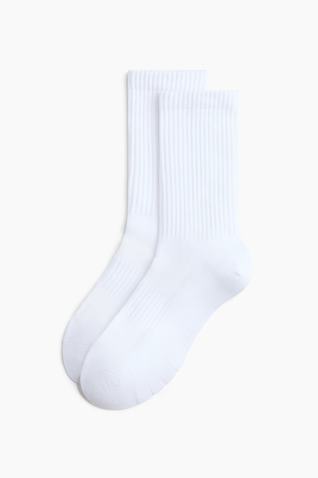5 perechi de șosete de sport cu DryMove™-Alb - 3