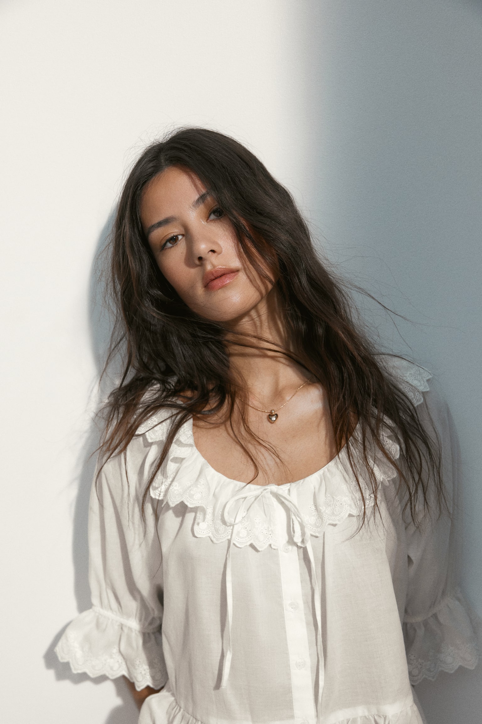 Broderie anglaise cotton blouse - 5