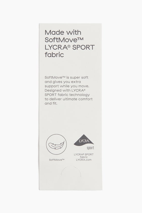 Световая поддержка спортивного бюстгальтера в Softmove ™ Lycra® Sport