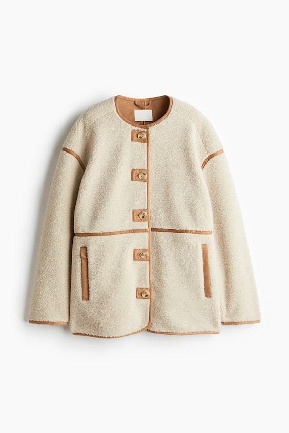 Женские куртки H&M Teddy jacket