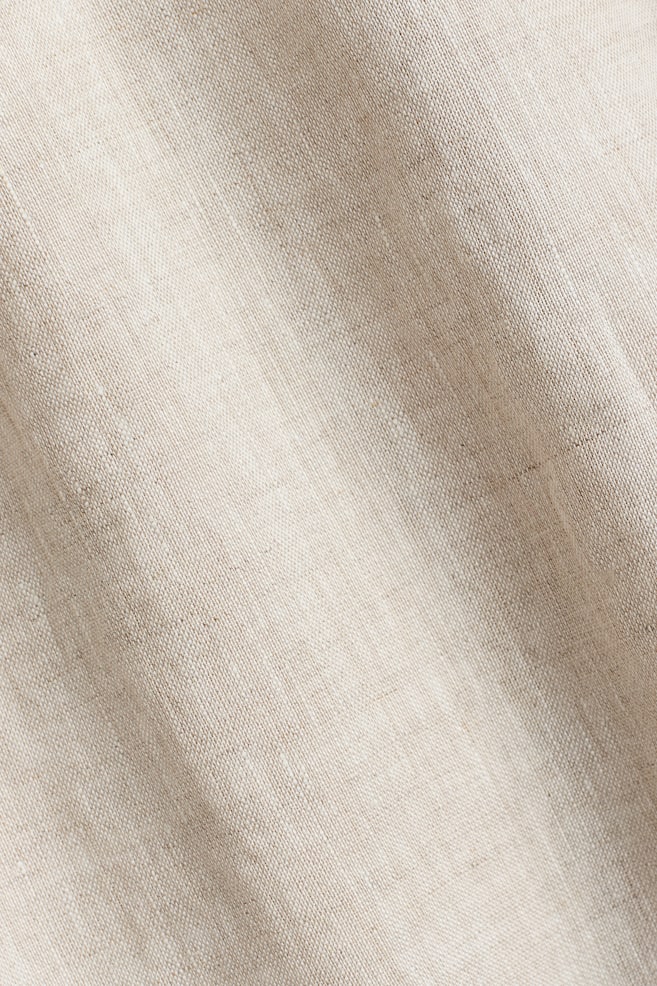 Linen Sailor Dress-Light beige - 3