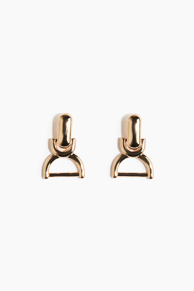 Pendant earrings - Gold-coloured - 1
