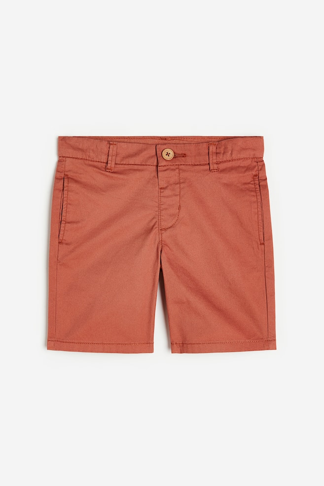 Chino shorts - Rust brown