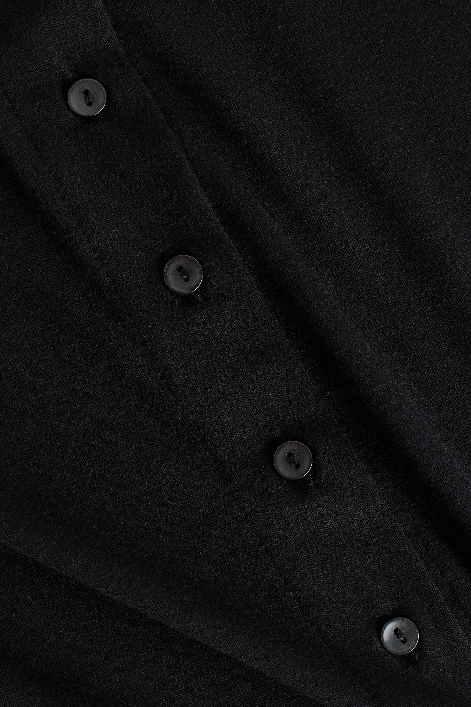 Jersey cardigan - Black/Dark grey marl/Dark brown - 2