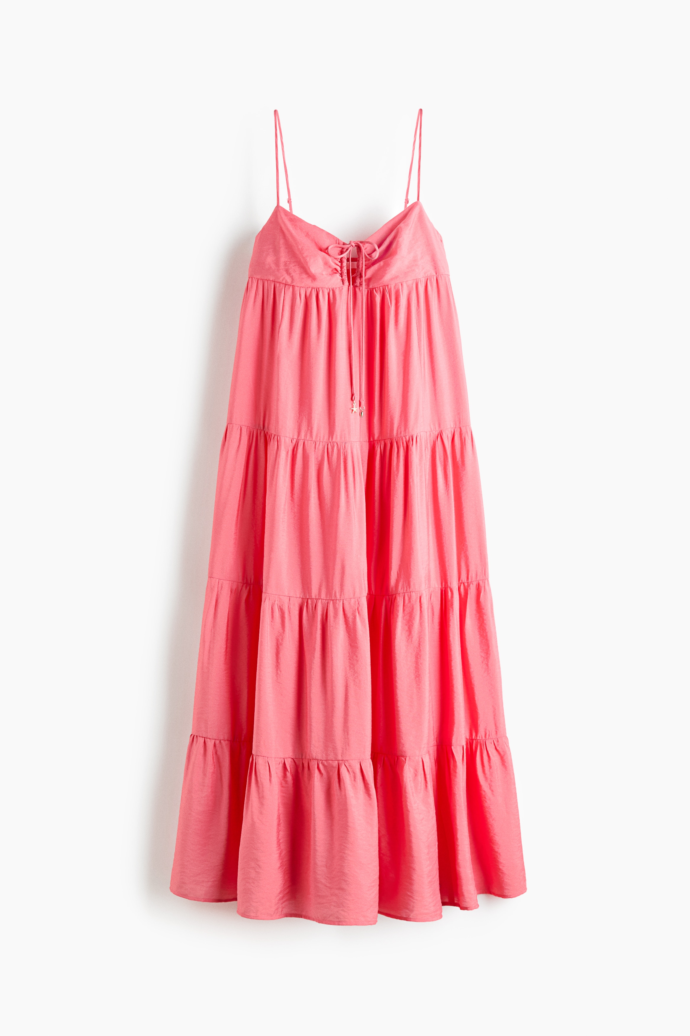 Strappy strokenjurk - Roze/Lichtbeige/dessin/Roze/Oranje