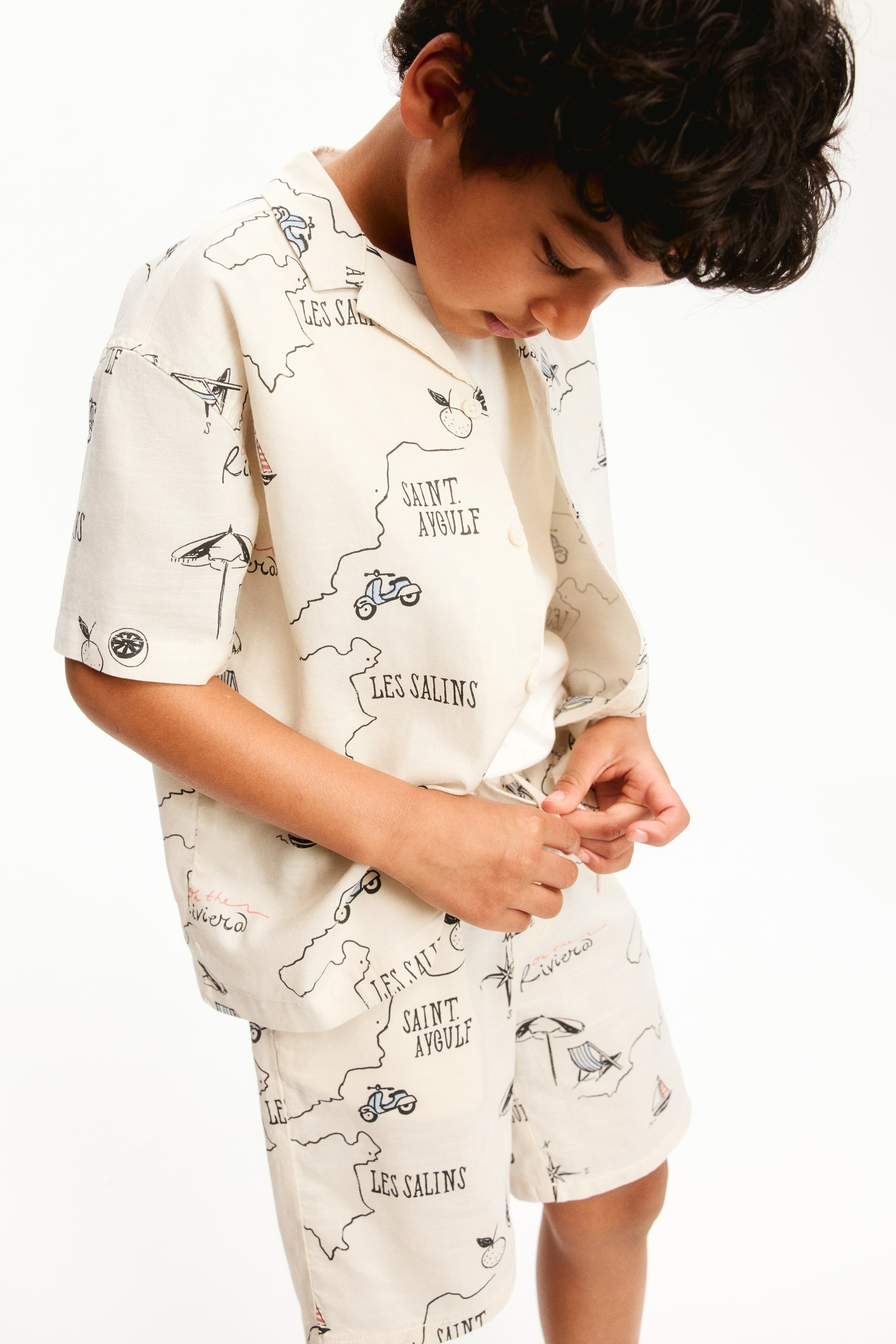 Ensemble imprimé 2 pièces en coton