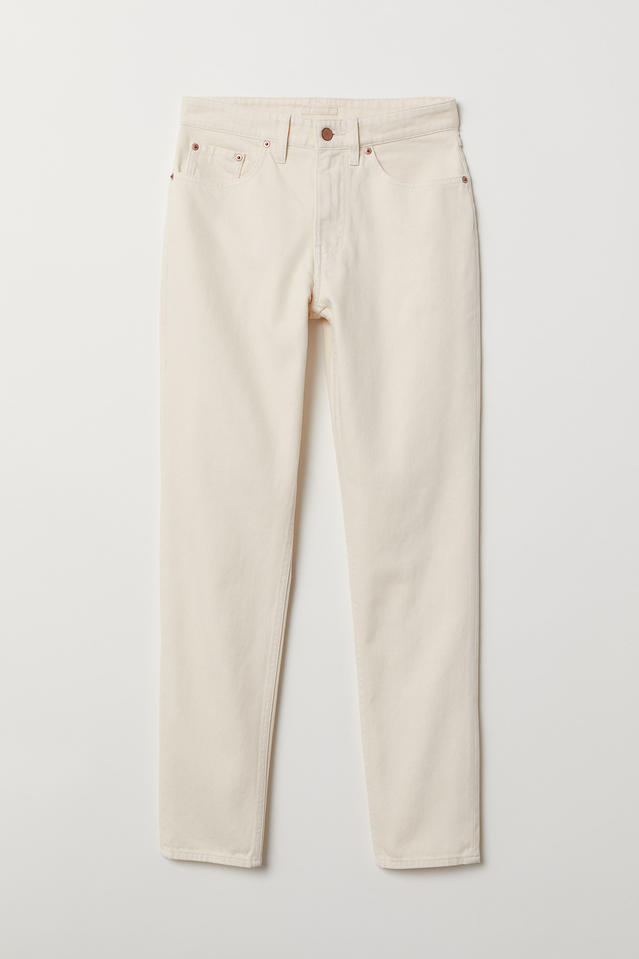 View larger image: Slim Regular Ankle Jeans - Natural white - Ladies | H&M 1