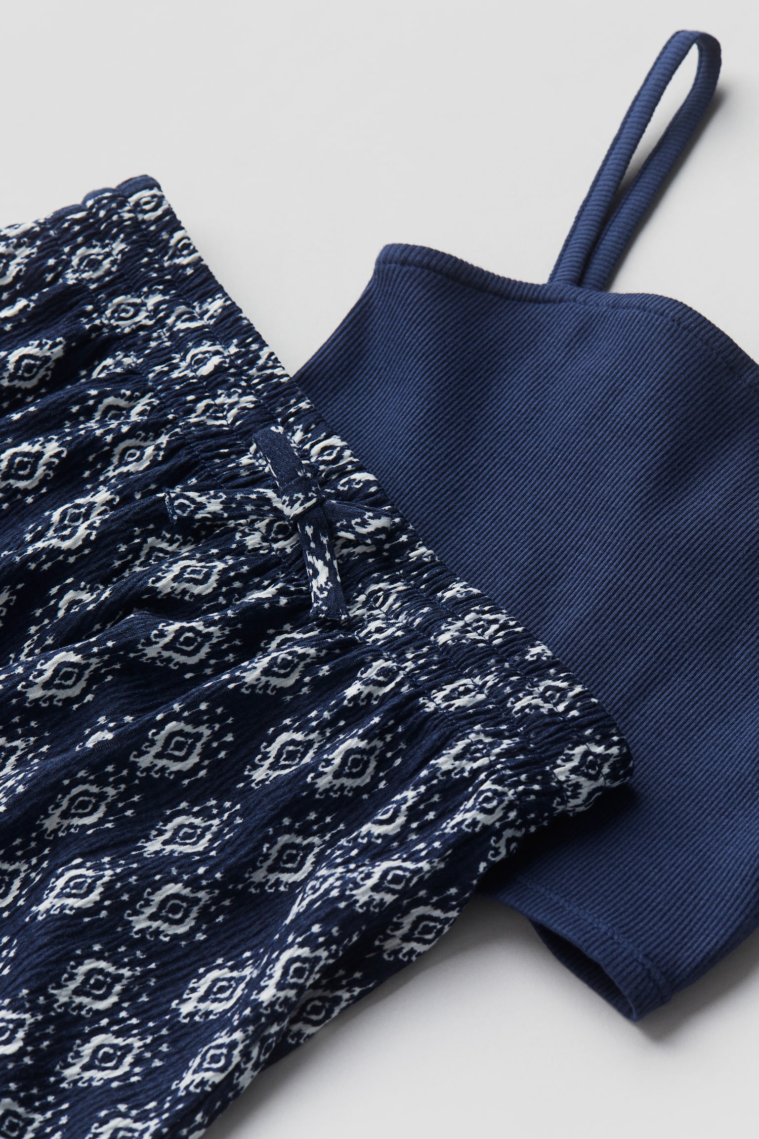 2-piece jersey set - Dark blue/Patterned - 2