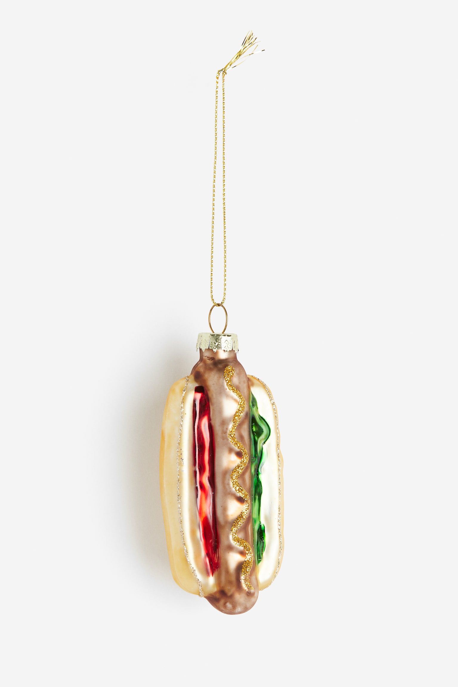 Christmas decoration - Gold-coloured/Hot dog - 1