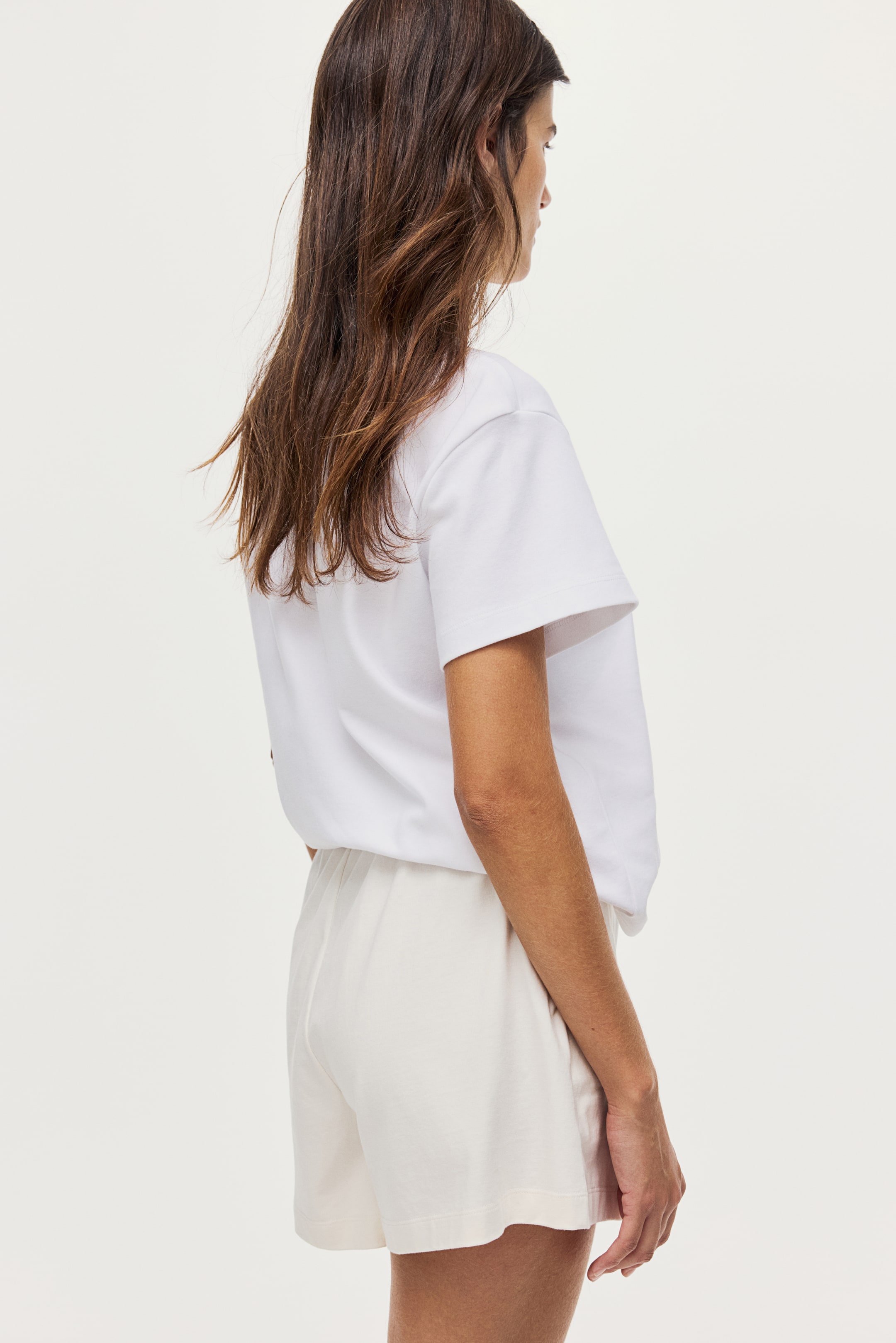 Ingrandisci l'immagine: Shorts in cotone con coulisse - Bianco - DONNA | H&M CH 2