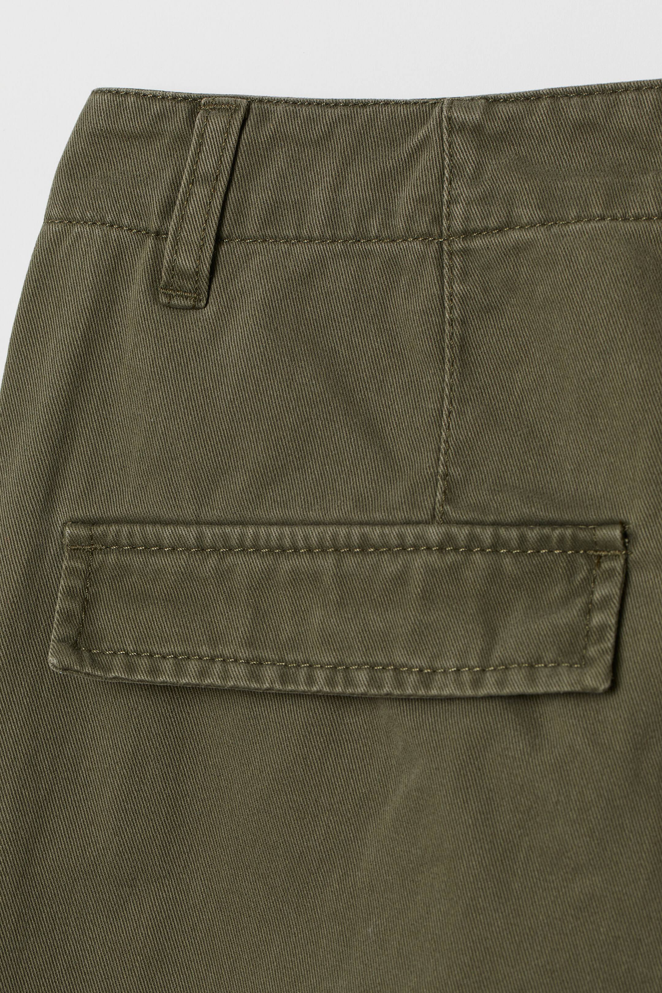 Twill Cargo Pants Khaki Green Ladies Handm Us 9541