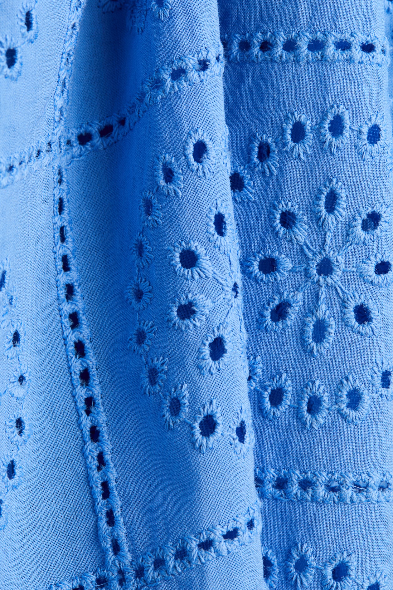 Eyelet-Embroidered Tie-Shoulder-Strap Dress - image 2