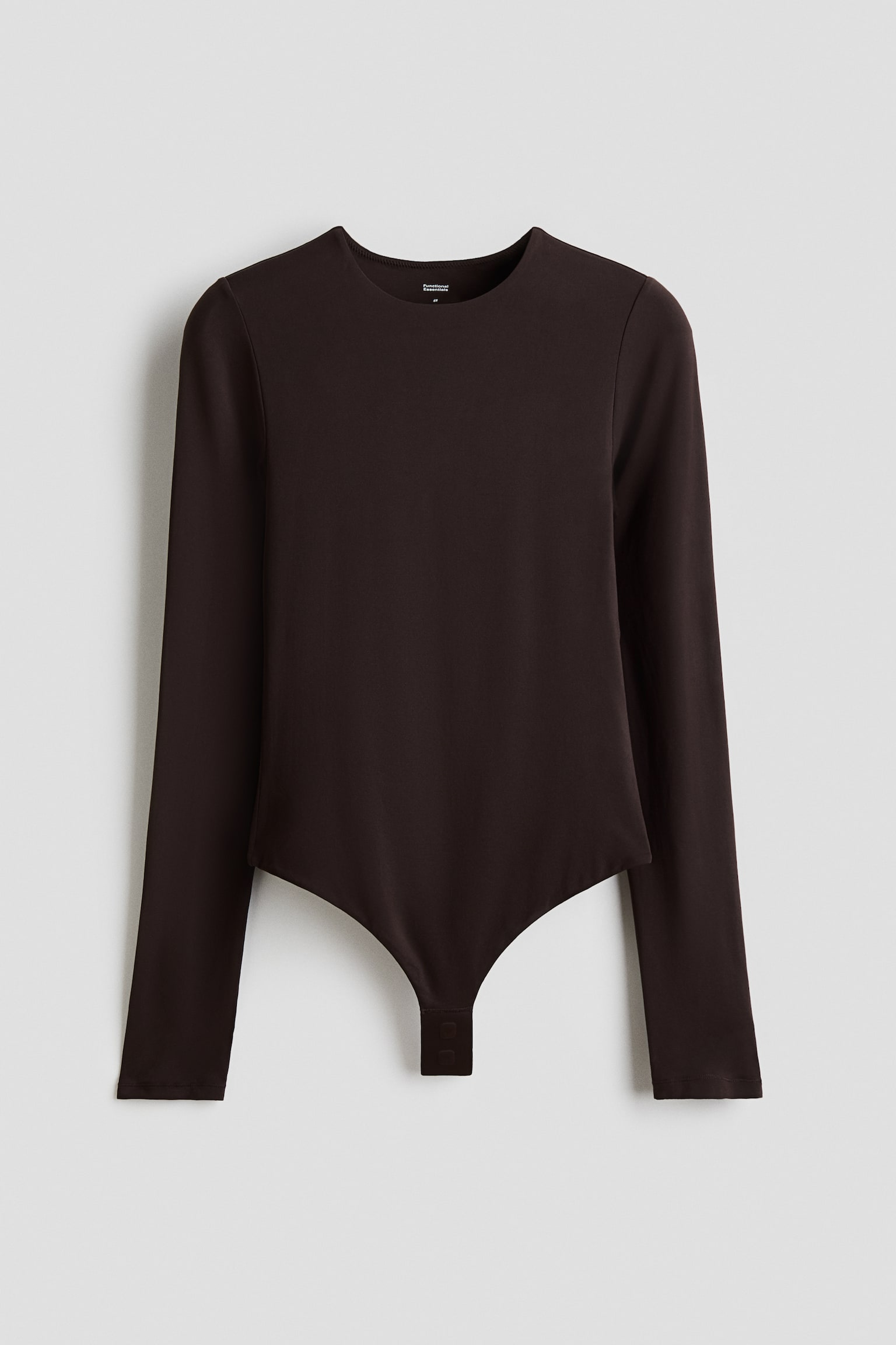 Μακρυμάνικο κορμάκι τάνγκα Sculpting - Σκούρο καφέ/Μαύρο/Ανοιχτό σάπιο μήλο - 2