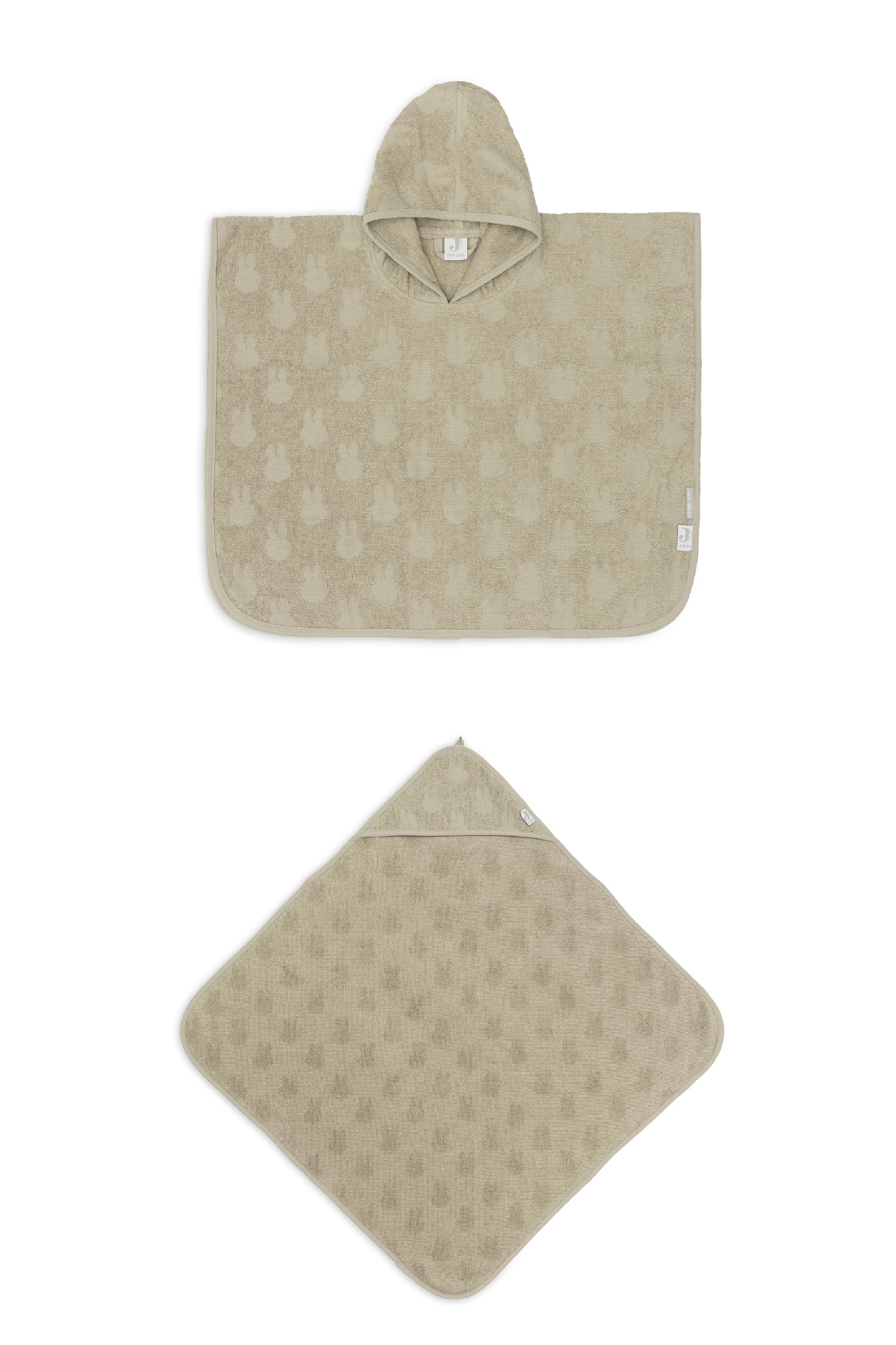 Terry Set - Bath Cape & Bath Poncho - Miffy/olive Green/Miffy/wild Rose