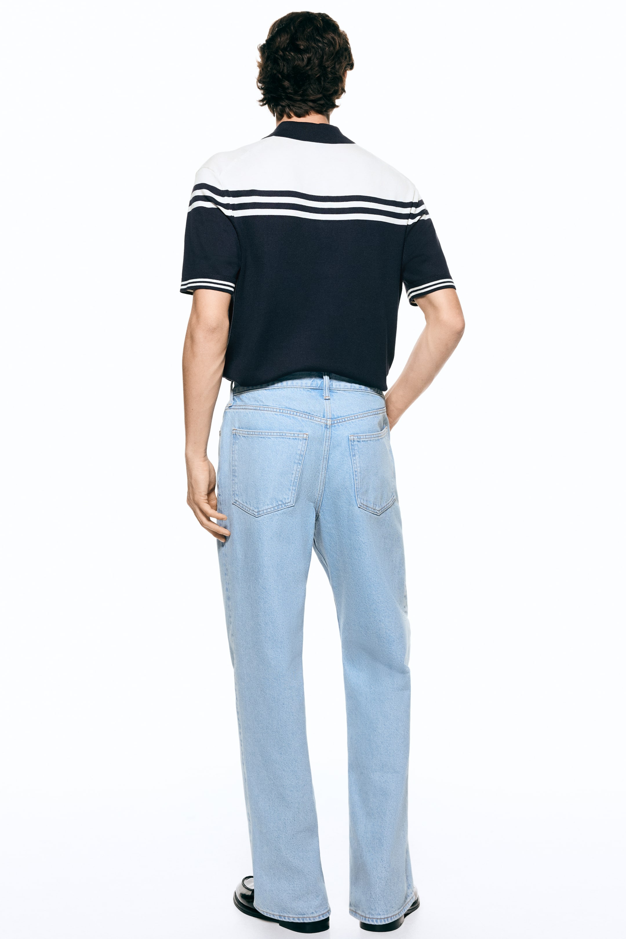 View larger image: Regular Fit Polo shirt - Dark blue - Men | H&M IN 4