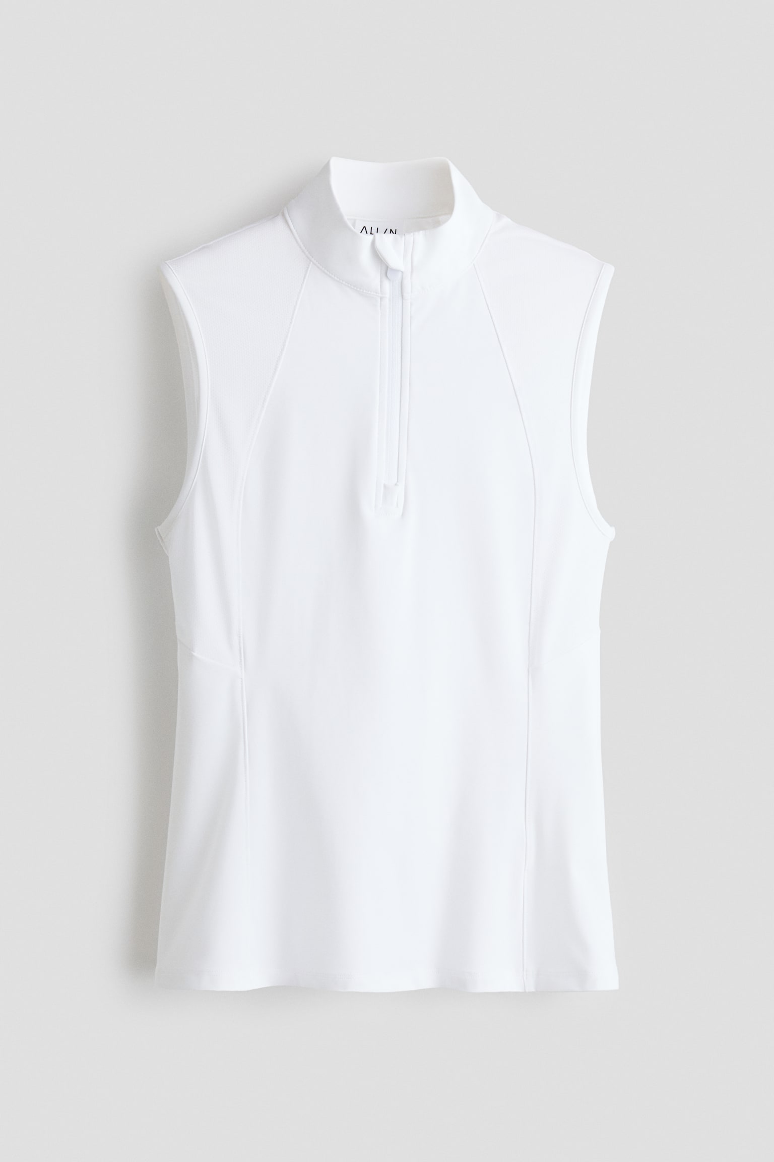 Slim Fit Sleeveless sports top - White/Dark blue - 2