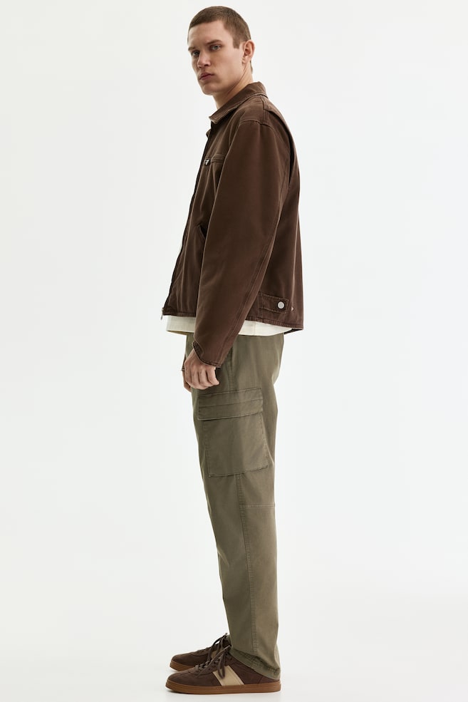 Regular-Fit Cargo Pants-Khaki green - 3