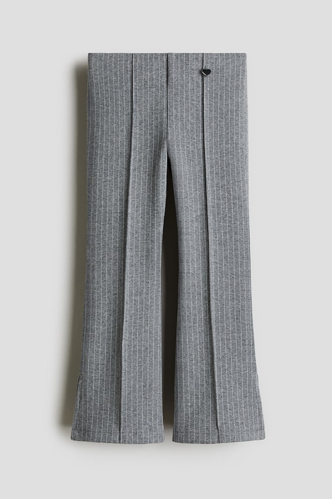 Flared Pants - Gray melange/pinstriped/Black/pinstriped - 1