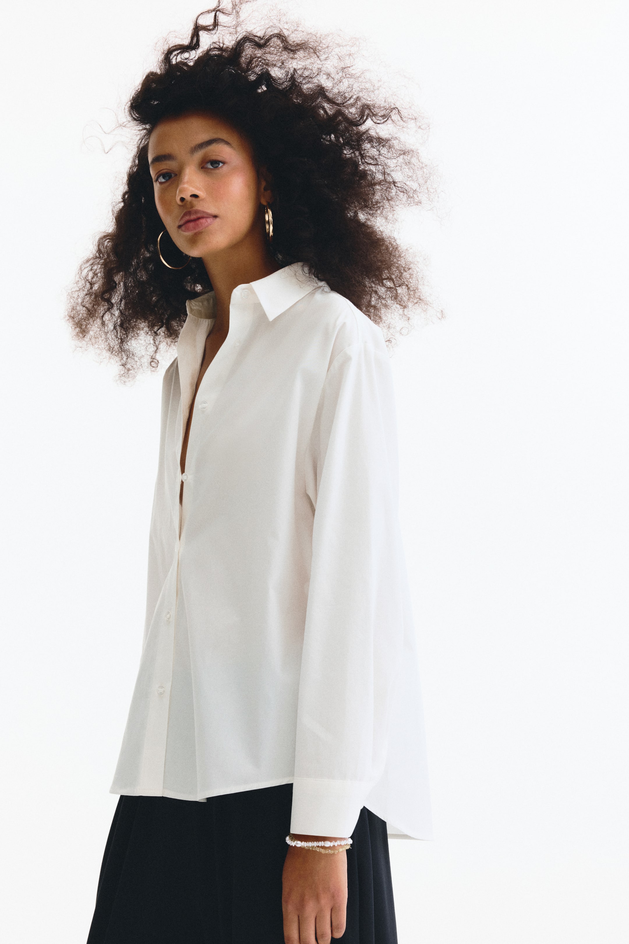 Scarf-Detail Shirt