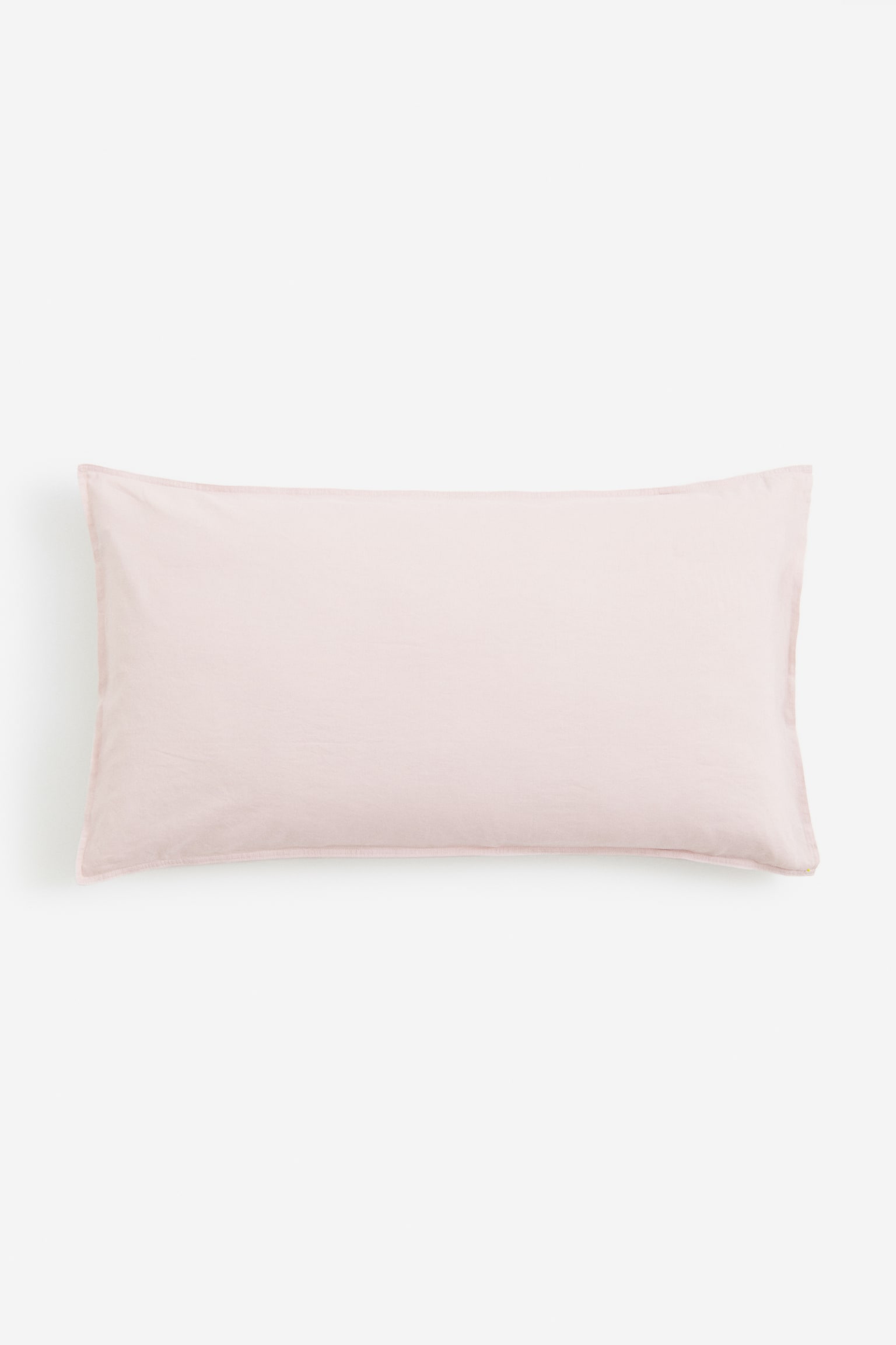 Washed linen-blend pillowcase - Powder pink/Dark yellow/Dusty blue/Mole/White/Grey/Light green/Beige/Mint green - 1