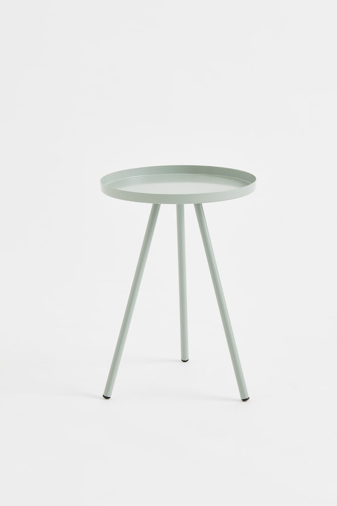 Tavolino piccolo in metallo - Mint green/Giallo chiaro/Rosa - 1