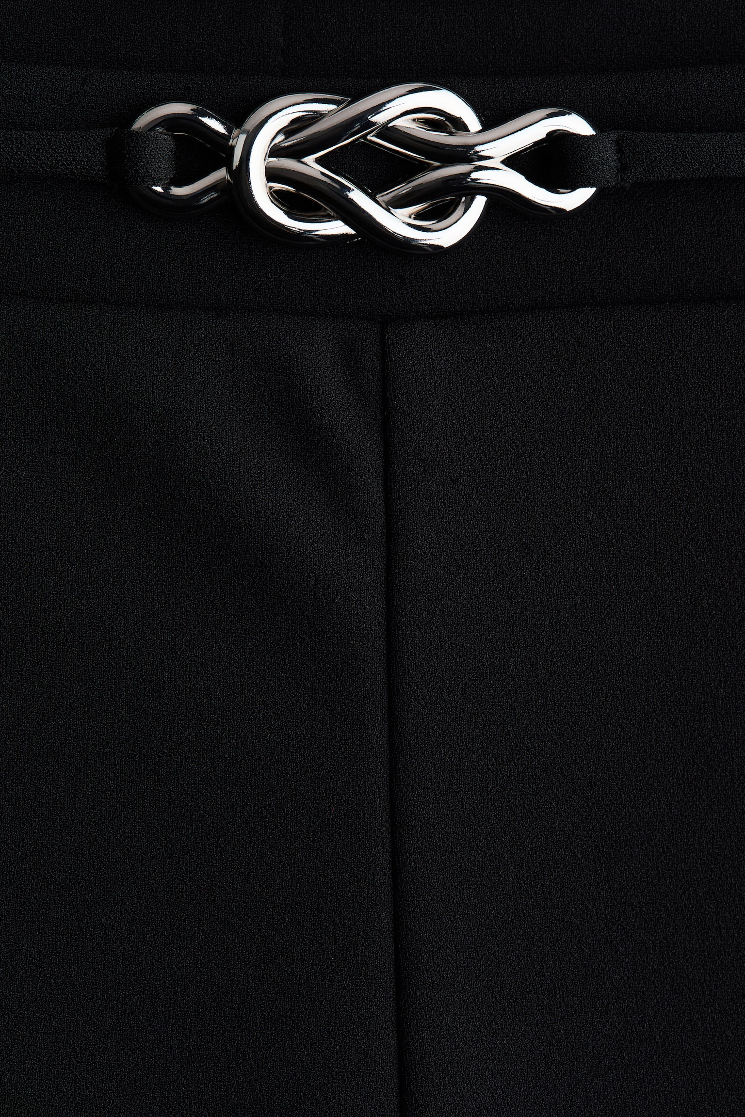 Штани буткат із подвійного трикотажу - Чорний/Темно-коричневий/Кремовий - 2