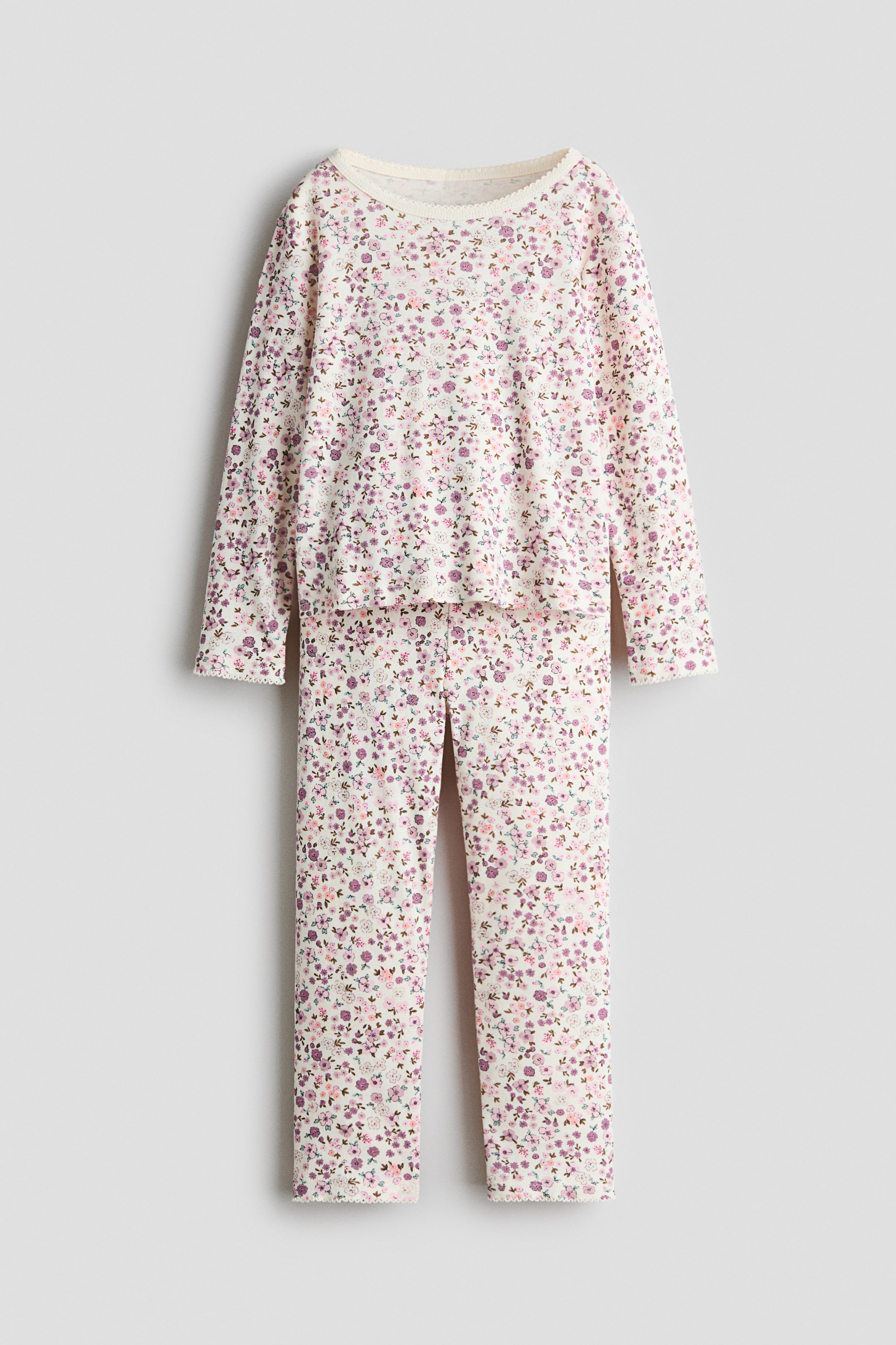 View larger image: Patterned cotton pyjamas - Cream/Floral - Kids | H&M 1