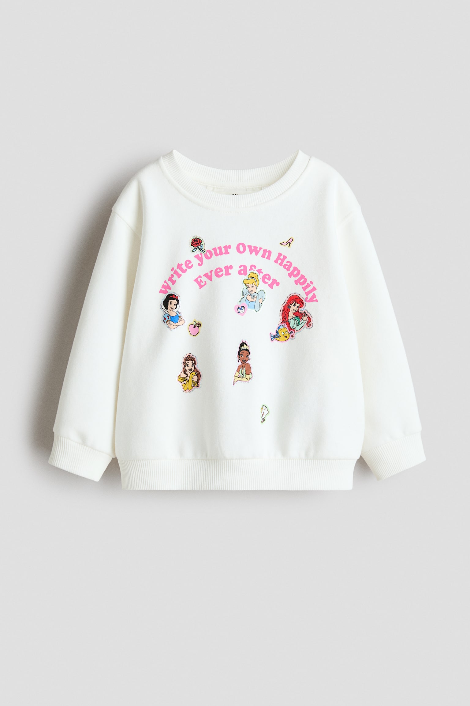 Sweatshirt med motiv - Hvid/Disneyprinsesser/Creme/Lilo & Stitch/Hvid/Minnie Mouse/Lyseblå/Frost/Hvid/Minnie Mouse/Hvid/Frost/Hvid/Minnie Mouse/Lys rosa/Hello Kitty/Gråmeleret/Miffy/Rosa/Hello Kitty/Lilla/Gabbys dukkehus
