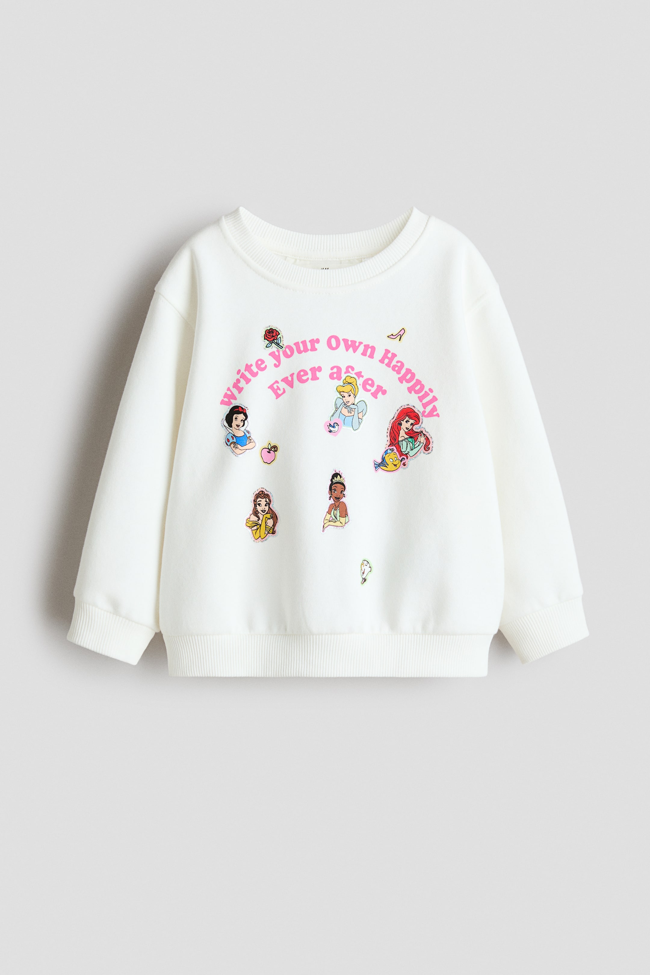 Se større billede: Sweatshirt med motiv - Hvid/Disneyprinsesser - BØRN | H&M DK 1