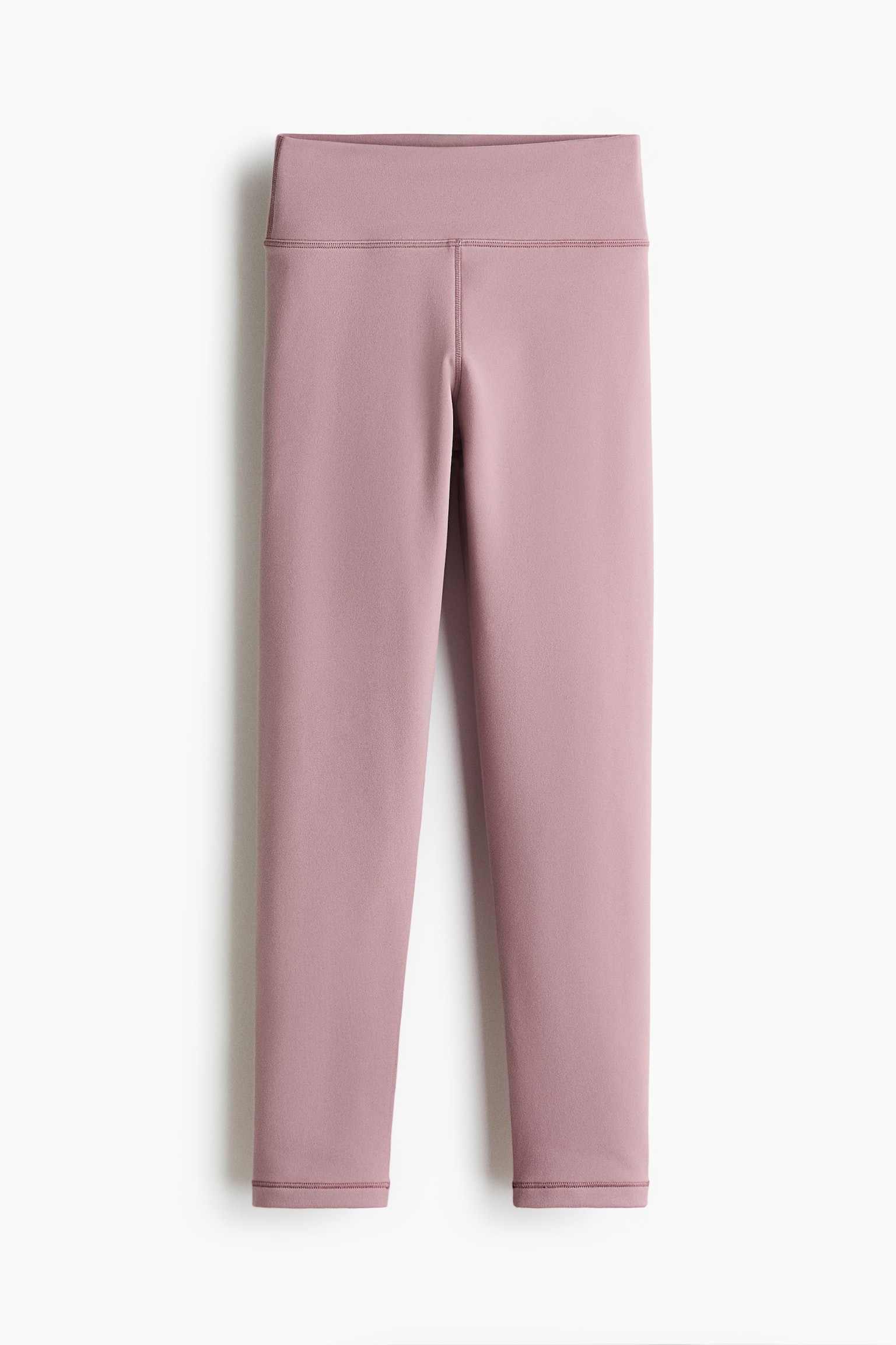 Fleece-lined sports leggings with SoftMove™ - Dusty pink/Navy blue/Black - 2