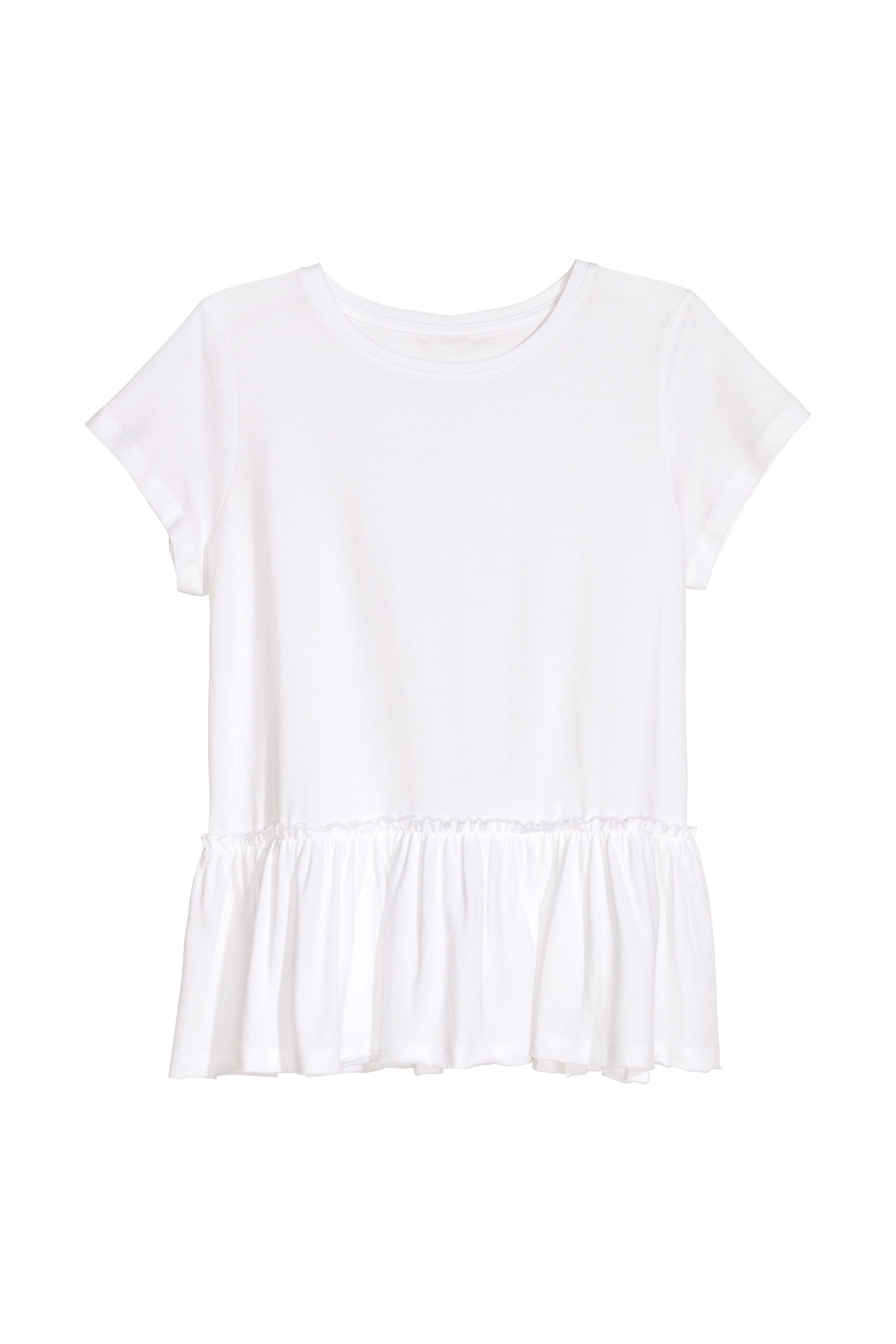 View larger image: Peplum top - White - Kids | H&M 1