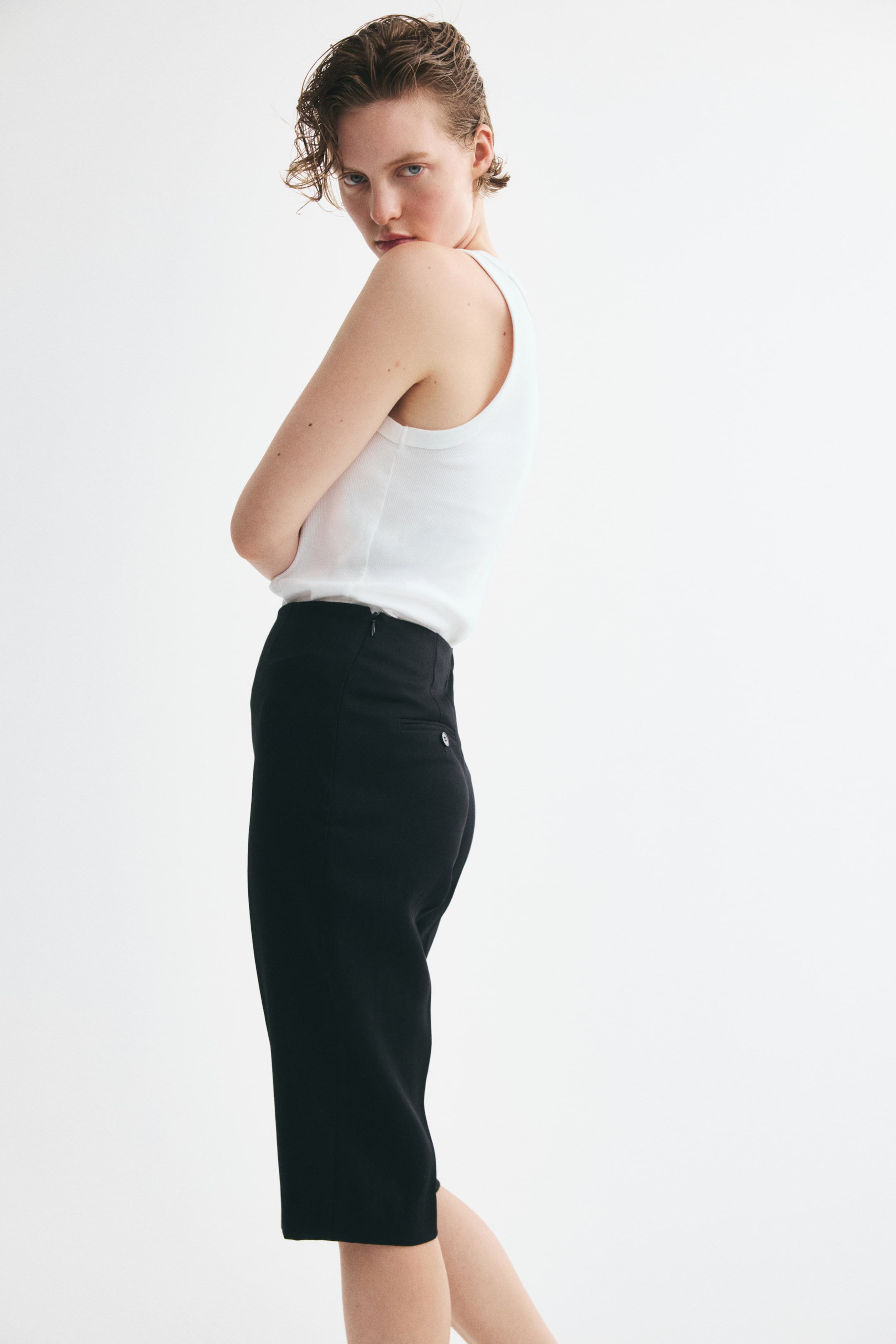 Tailored Capri Pants