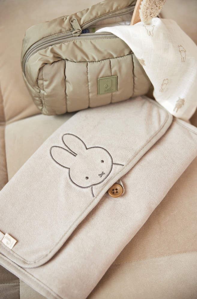 Tapis À Langer Nomade & Trousse De Soins - Miffy - Nougat/Olive Green - 2