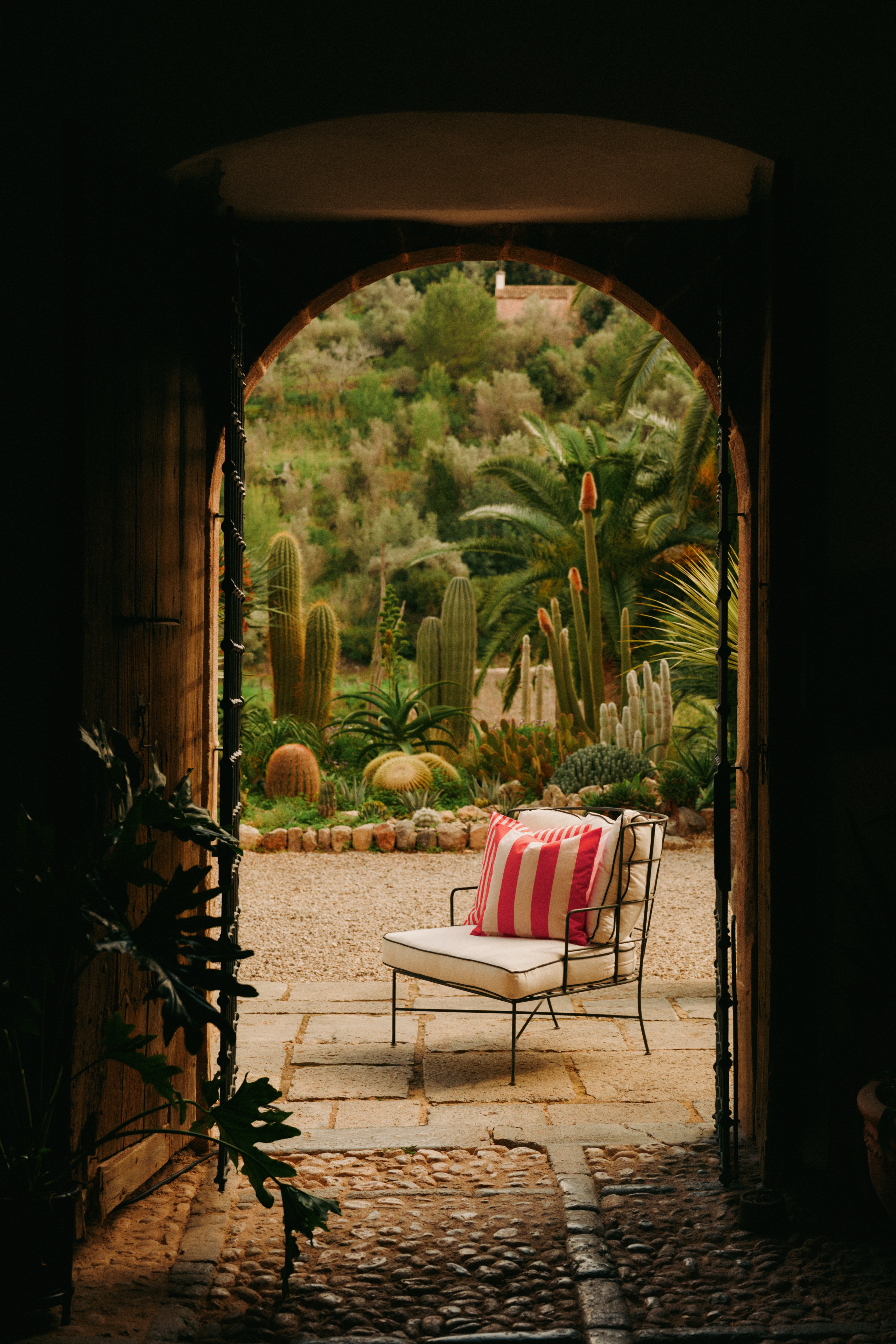 Outdoor cushion cover - Red/Striped/Red/Striped/Yellow/Striped/Yellow/Striped