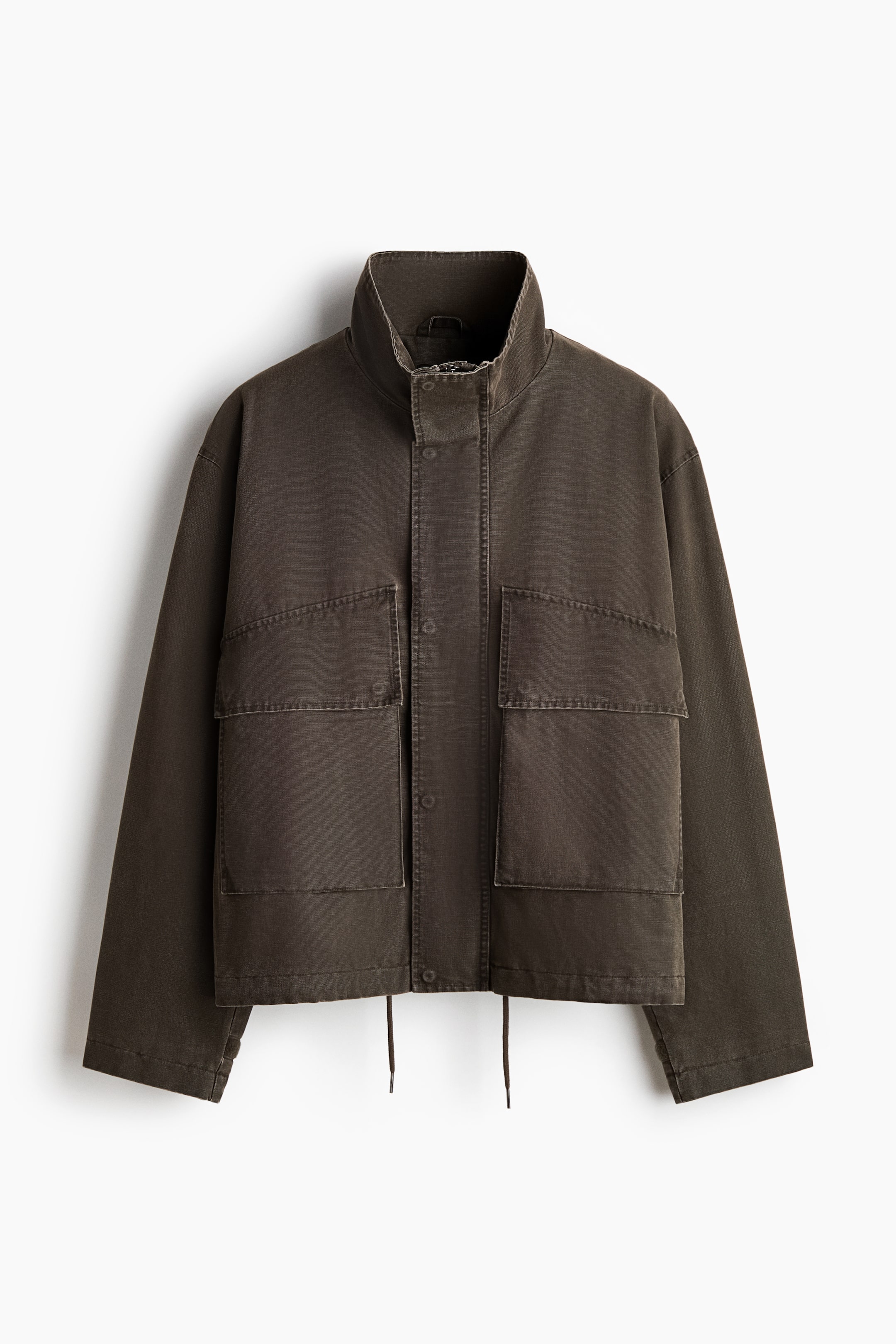 Ampliar la imagen: Chamarra con cuello cisne - Verde caqui oscuro - Men | H&M MX 6