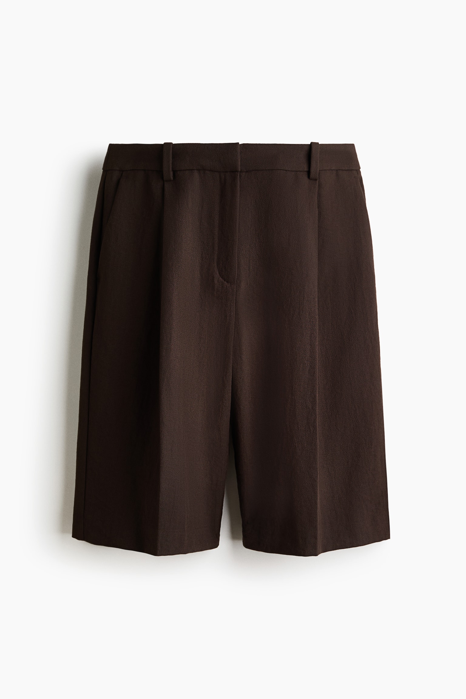 Bermuda shorts - Dark brown/Brown/White