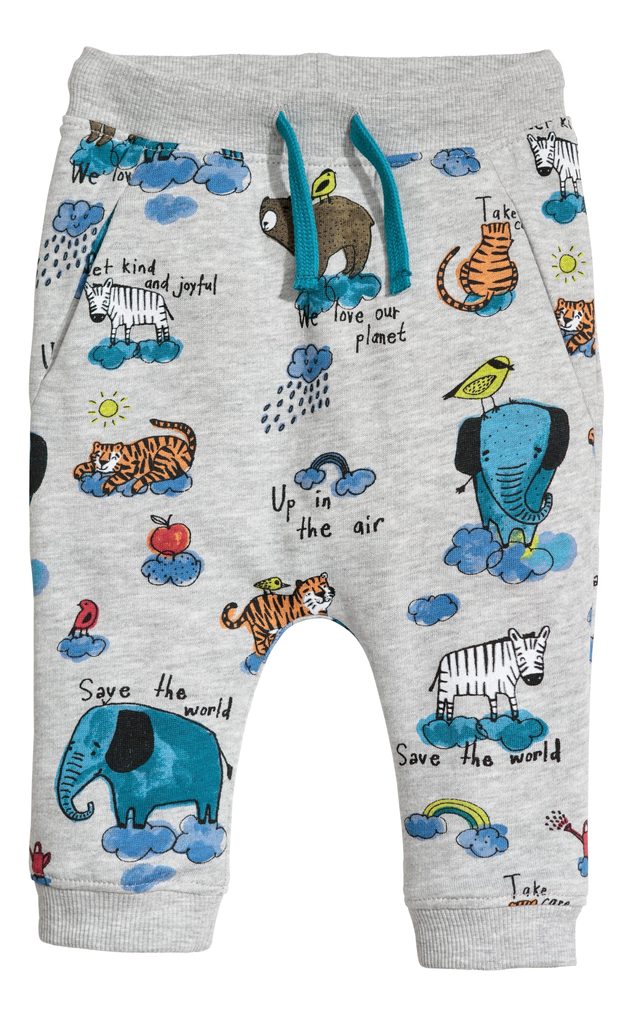 Näytä suurempi kuva: Joggersit - Vaaleanharmaa/Kuviollinen - Kids | H&M FI 1