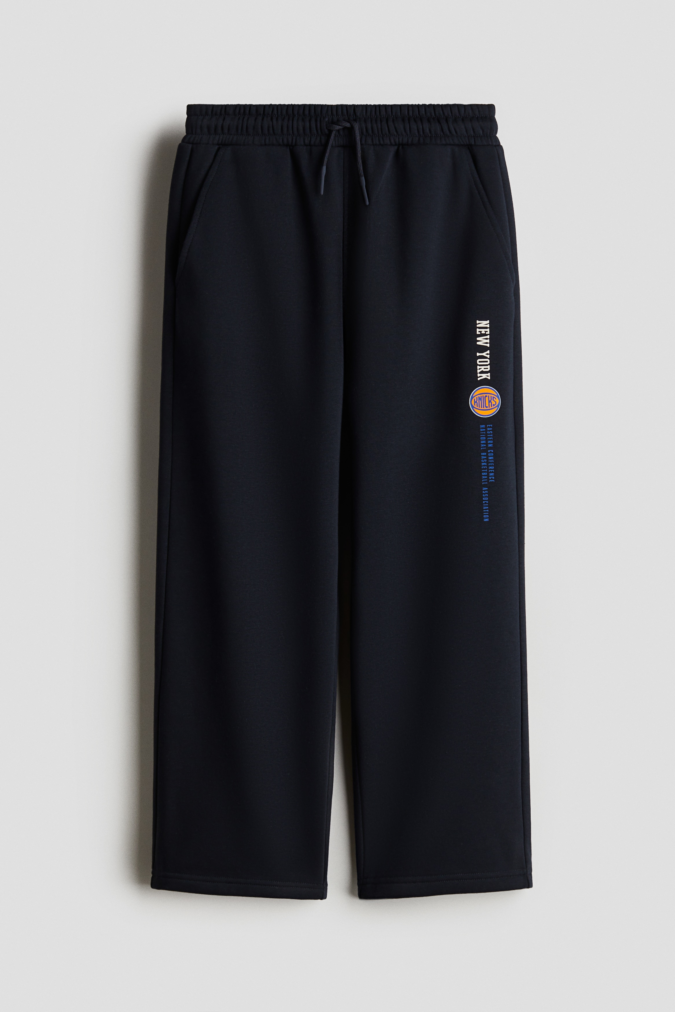 H & M - プリントデザインジョガーパンツ - ブルー