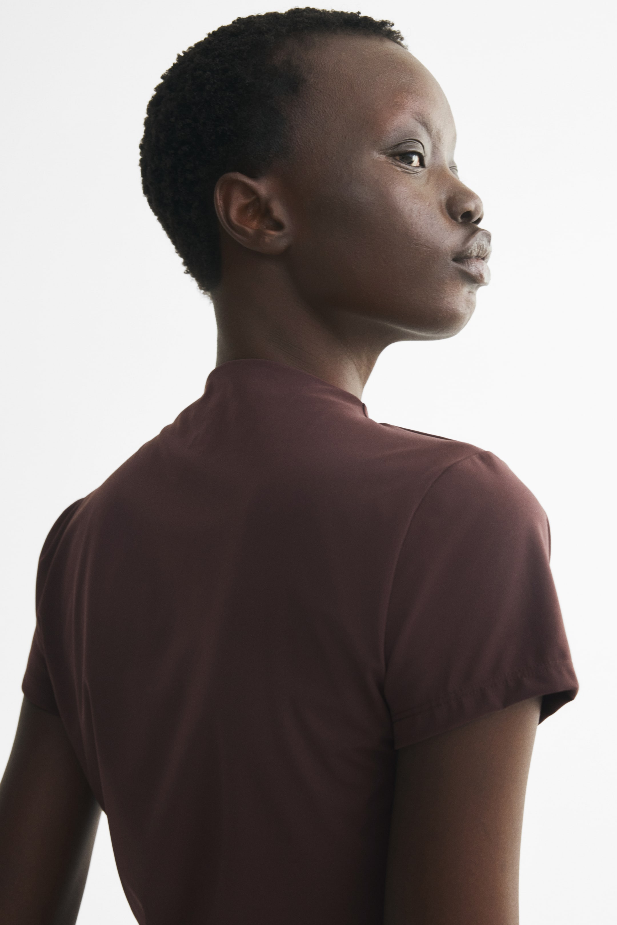Stand-Up Collar Ponte Top