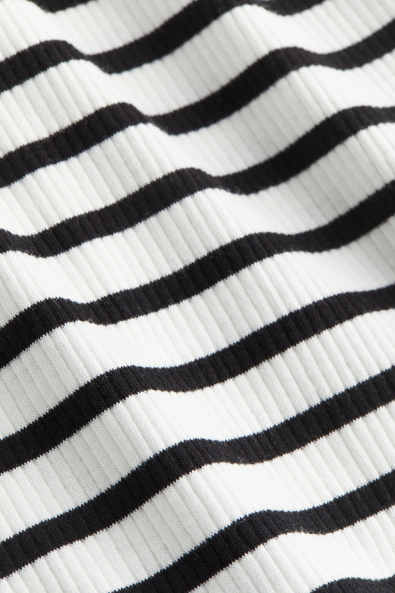 MAMA Rib Jersey Top - White/Stripe/Black/Stripe - 4