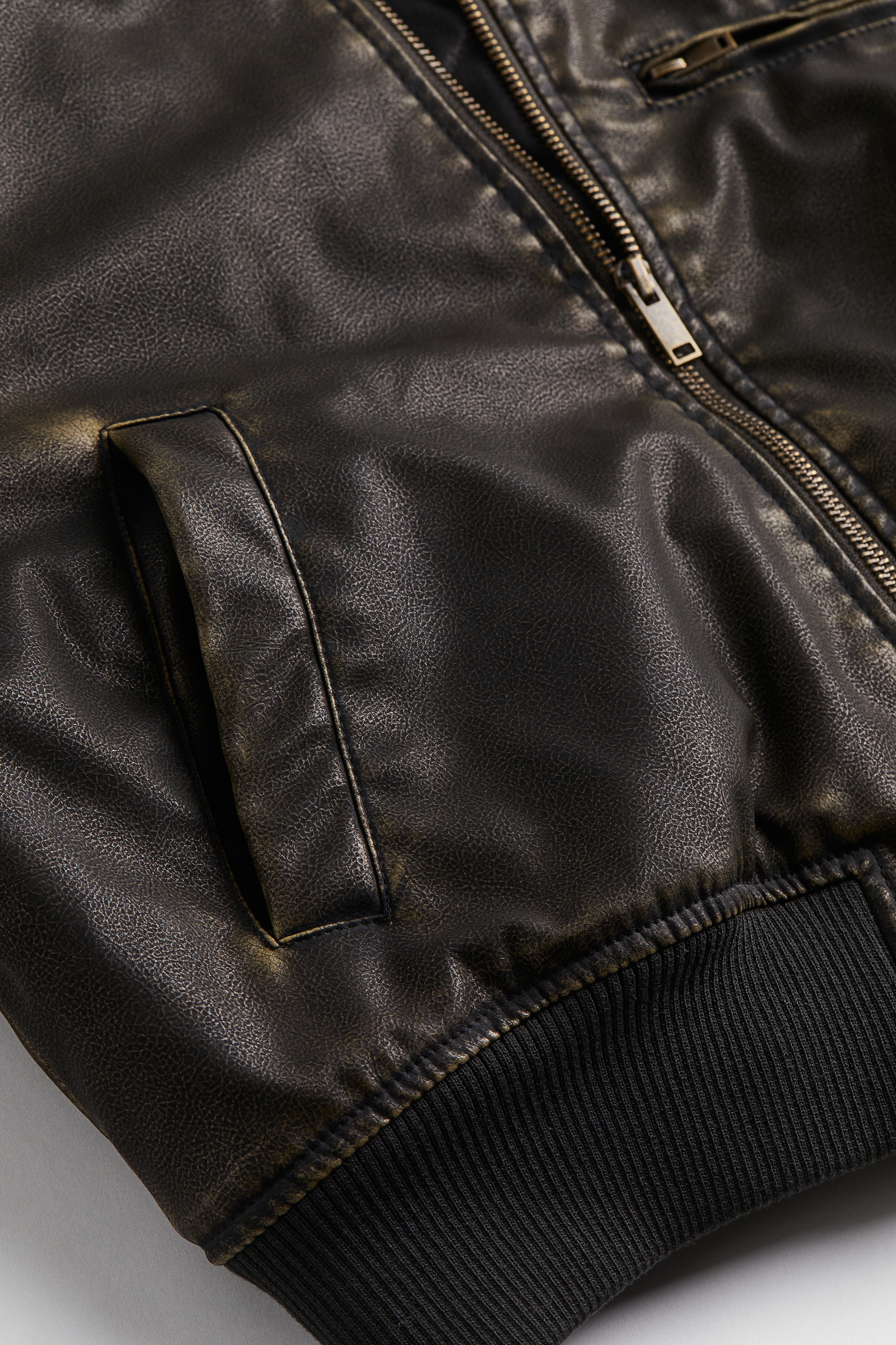 Coated bomber jacket - Dark olive green - Ladies | H&M