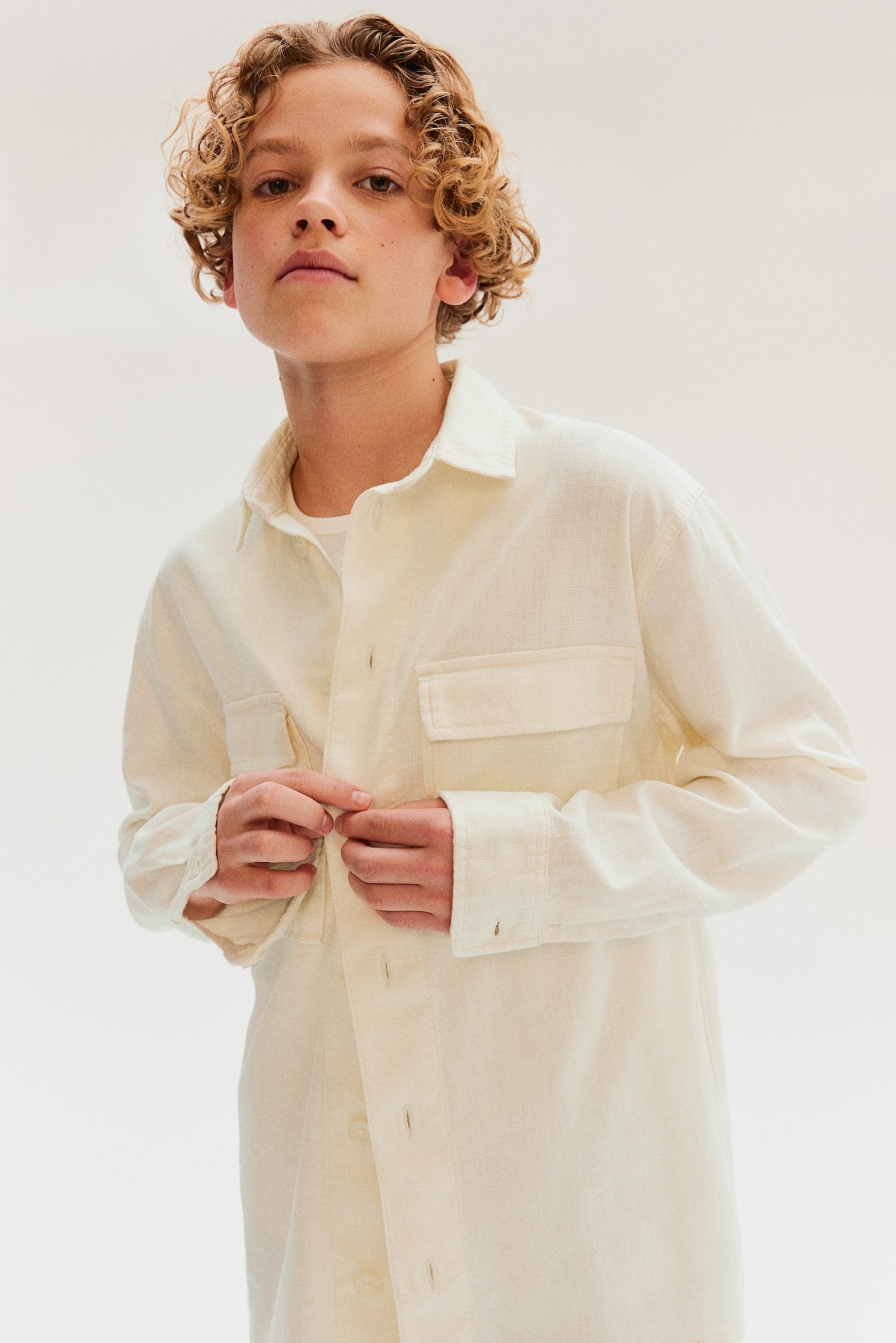 Cotton overshirt - White - 2