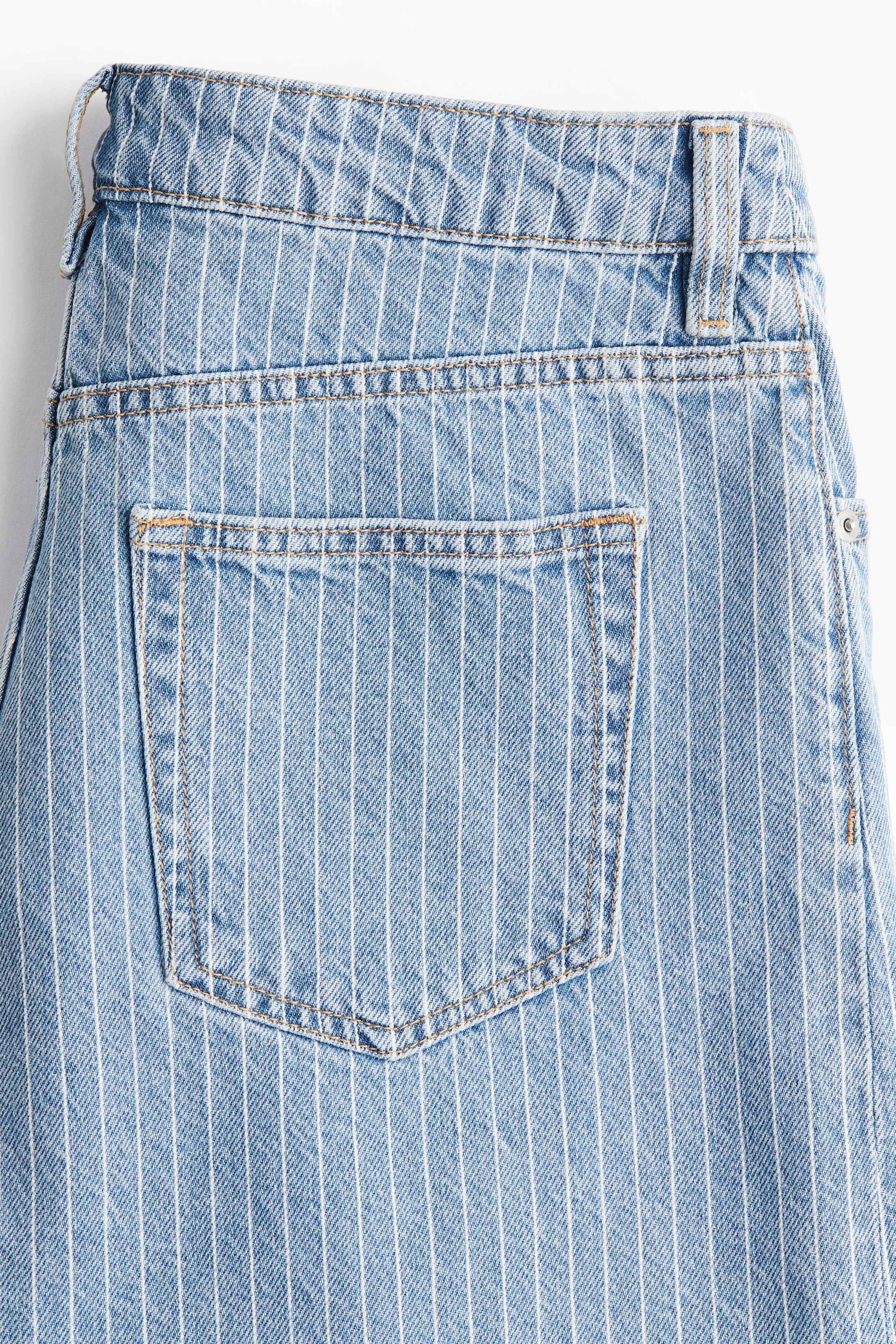 Short taille haute en denim