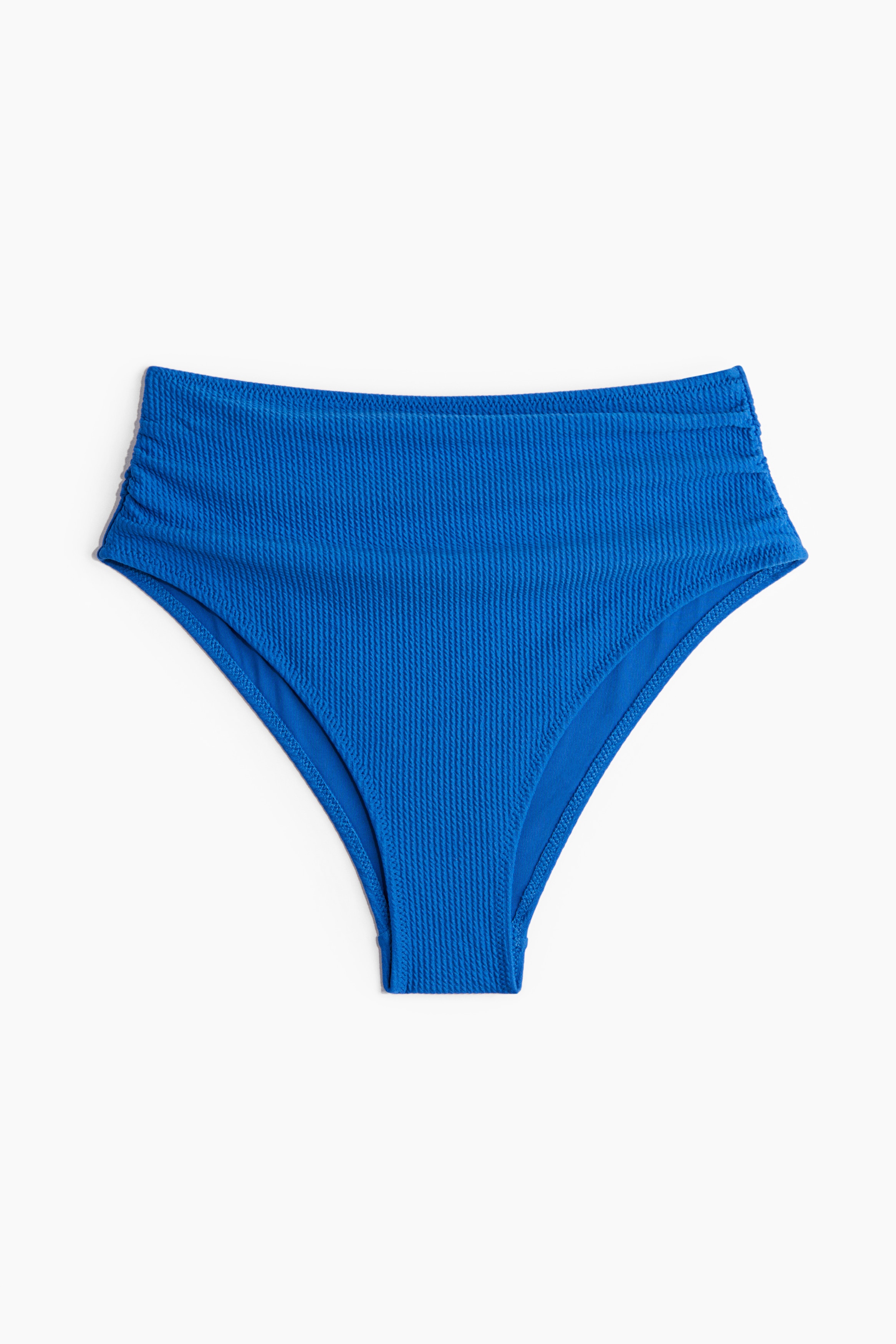 High Waist Cheeky Bikini bottoms - Blue/White/Blue patterned/White/Navy blue