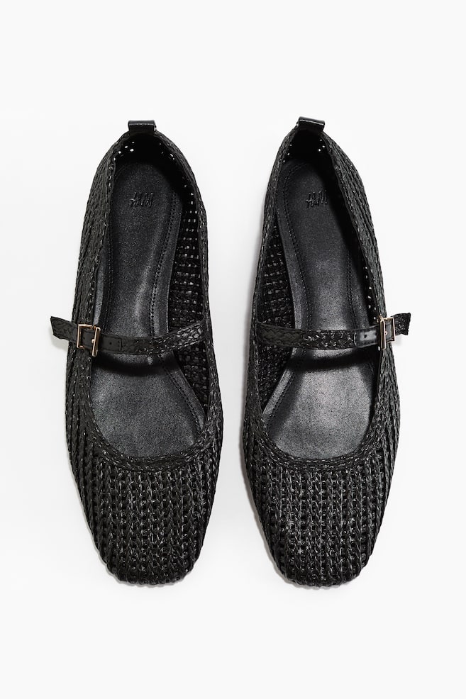 Babies en paille - Noir/Beige/argenté - 1
