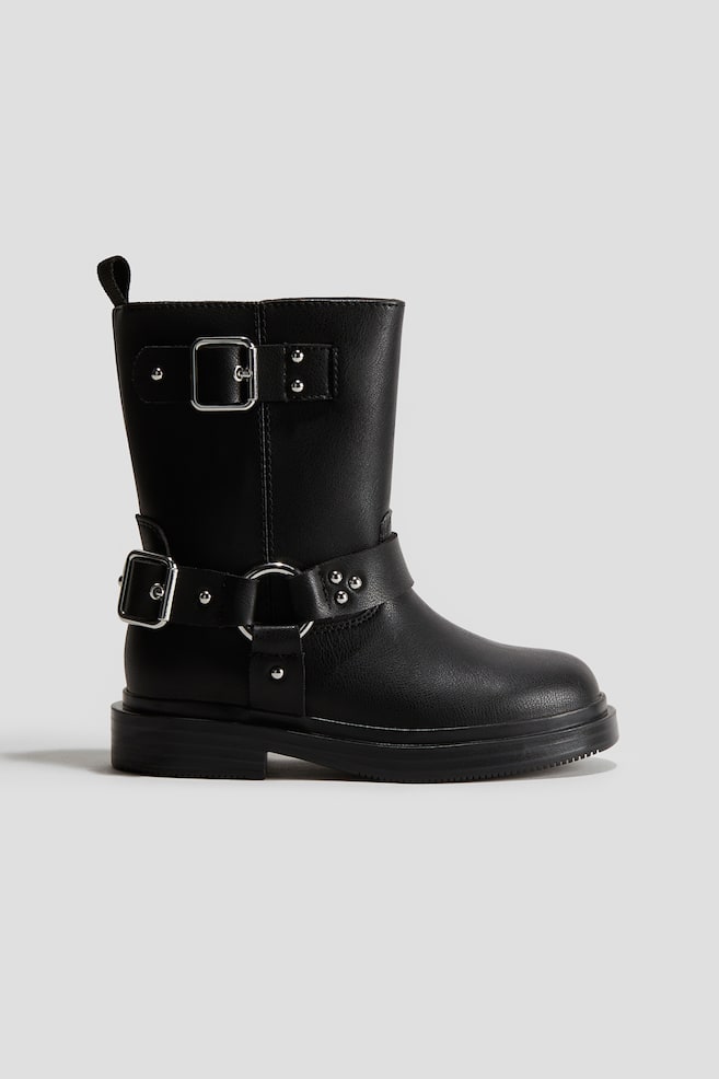 Bikerboots - Schwarz - 1